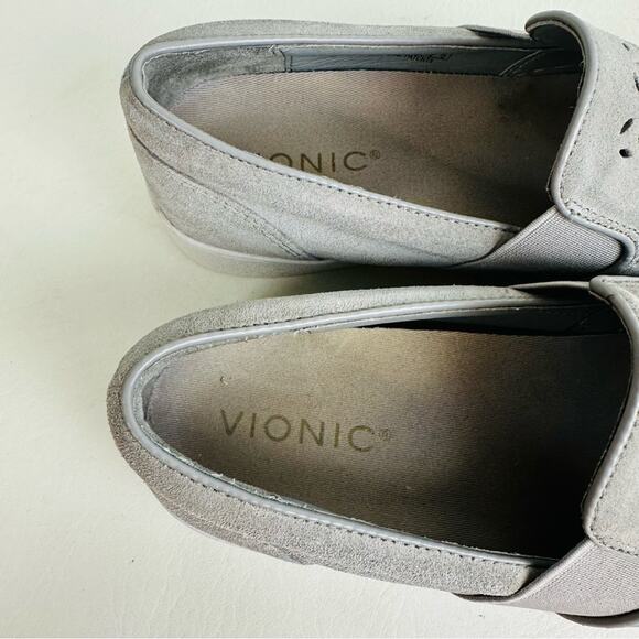 Vionic Womens Shoes Grey Splendid Kani Slip-On Loafers Comfort Sneaker Size 6 - Picture 10 of 13